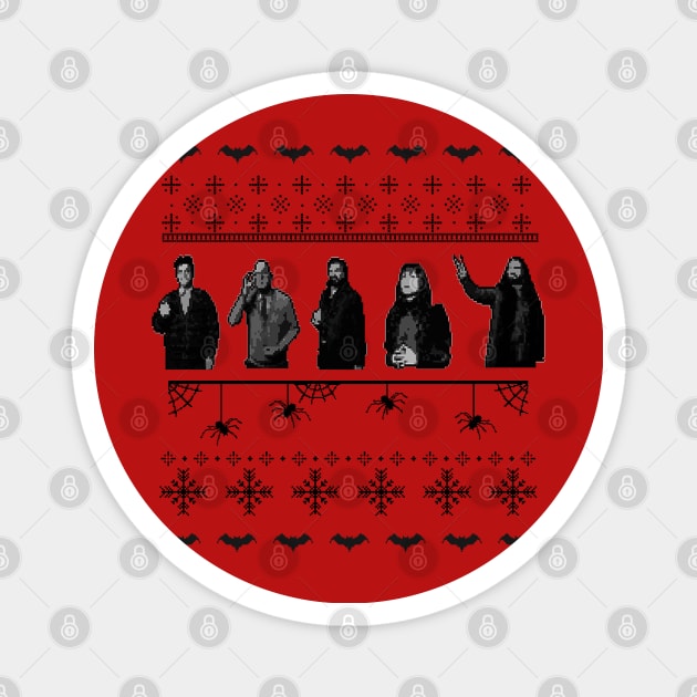 What We Do In The Shadows Ugly Christmas Sweater Magnet by BasicBeach